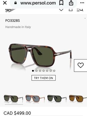 Persol Black Frame Sunglasses with Dark Lenses